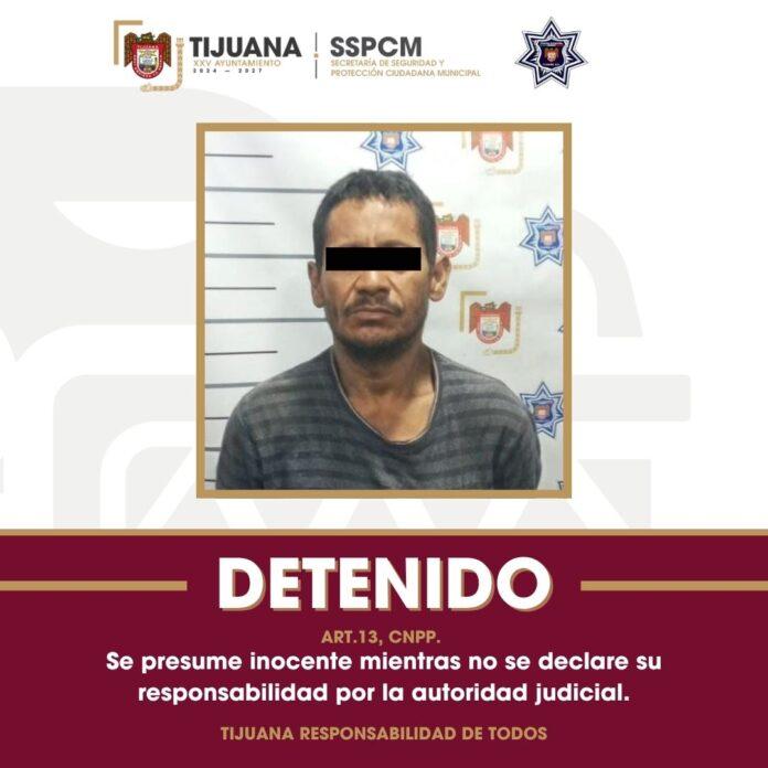 Detiene Policía Municipal de Tijuana a sujeto por robo con violencia en domicilio en colonia Altiplano