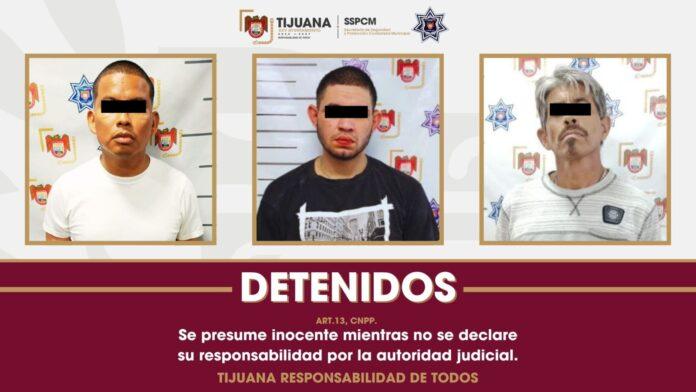 Detiene Policía Municipal a tres personas por portación de arma de fuego en distintos hechos