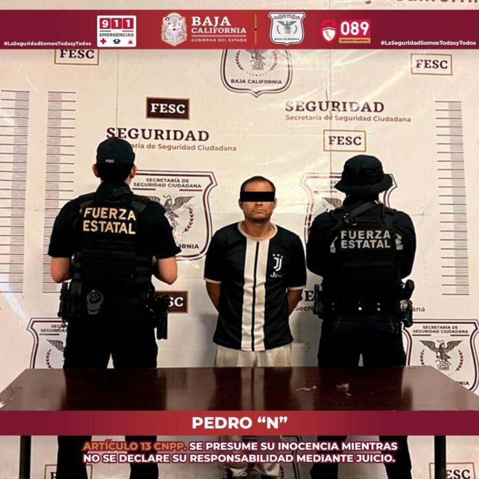 CAPTURA FUERZA ESTATAL A PRESUNTO HOMICIDA EN TIJUANA.lasnoticias.info