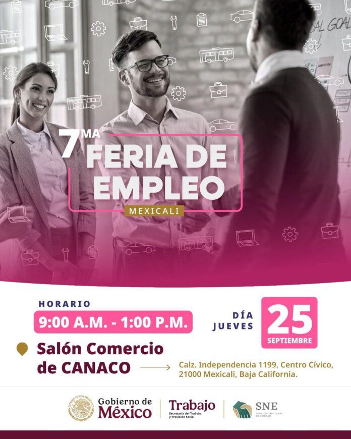 OFERTARÁ SECRETARÍA DEL TRABAJO VACANTES DE EMPLEO EN MEXICALI. lasnoticias.info