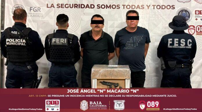 FUERZA ESTATAL DETIENE A DOS HOMBRES ARMADOS CON CASI 9 KILOS DE METANFETAMINA EN TIJUANA.lasnoticias.info