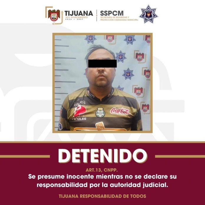 Operativo de la Policía Municipal de Tijuana permite detención inmediata de presunto responsable de feminicidio en Tijuana