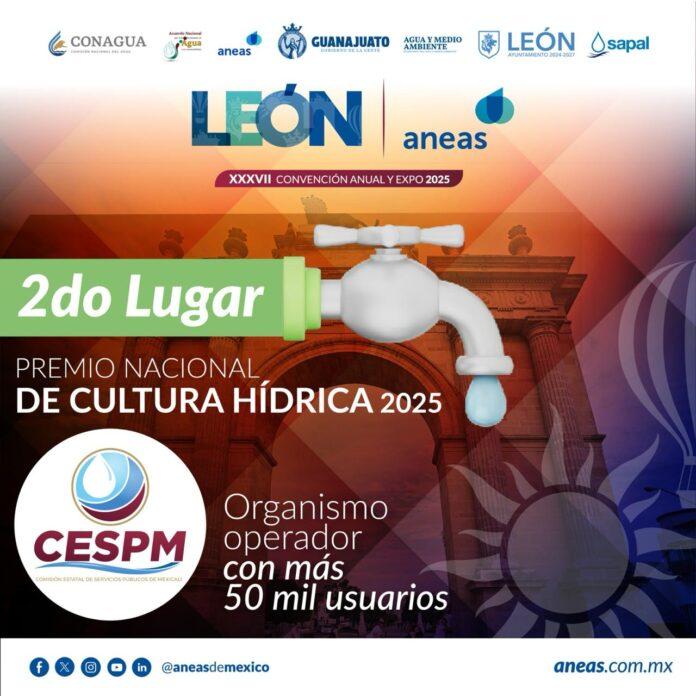 OBTIENE CESPM SEGUNDO LUGAR EN EL PREMIO NACIONAL DE CULTURA HÍDRICA 2025.lasnoticias.info