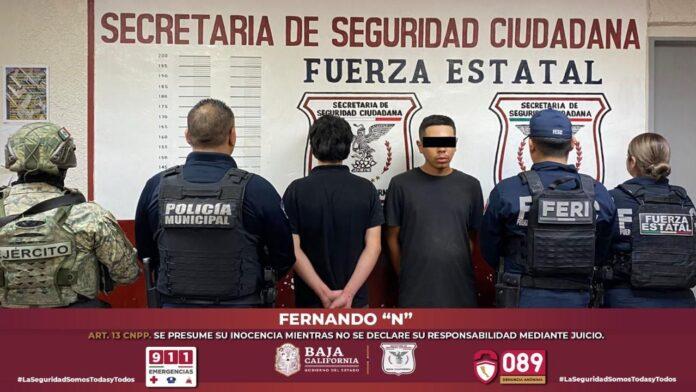 PERSECUCIÓN POLICIAL TERMINA CON LA CAPTURA DE DOS PRESUNTOS GENERADORES DE VIOLENCIA EN MEXICALI.lasnoticias.info
