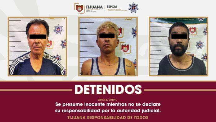 Arresta Policía Municipal a tres presuntos responsables de robo con violencia