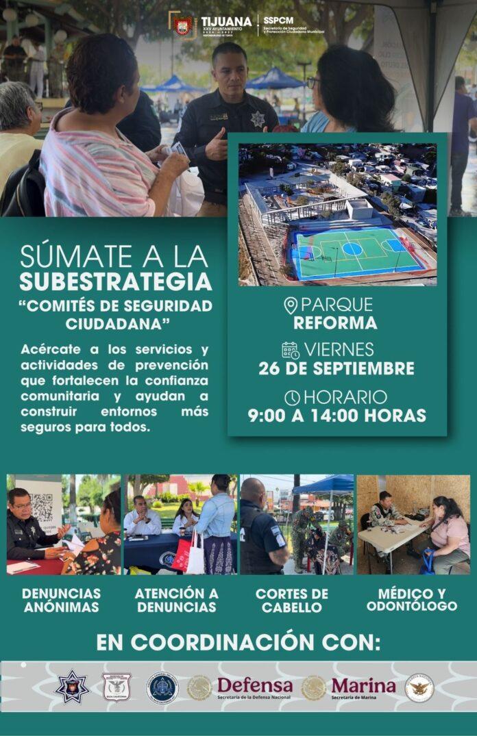 Fortalece SSPCM la Seguridad en la Sánchez Taboada con acciones preventivas y de proximidad social