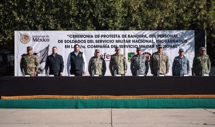 Atestigua Ismael Burgueño Protesta de Bandera del personal de Soldados del Servicio Militar Nacional
