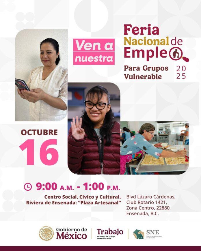 IMPULSA BAJA CALIFORNIA INCLUSIÓN LABORAL CON FERIA NACIONAL DE EMPLEO PARA GRUPOS VULNERABLES EN ENSENADA.lasnoticias.info