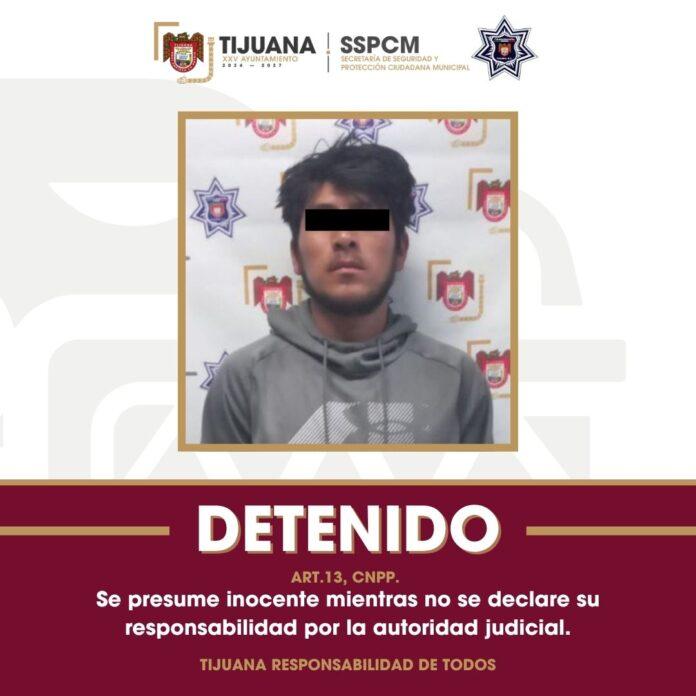 Detiene Policía Municipal de Tijuana a presunto generador de violencia en la colonia 3 de Octubre