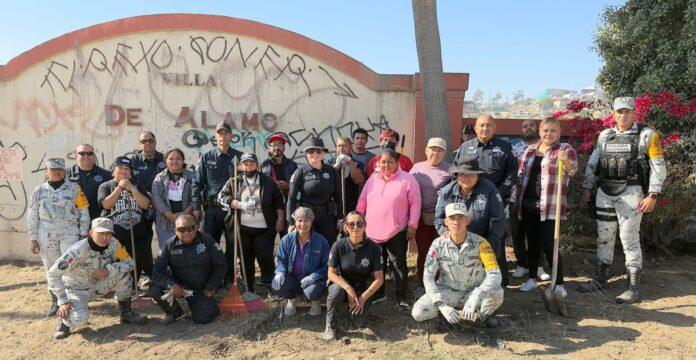 Realiza SSPCM jornada de limpieza en coordinación con Guardia Nacional y vecinos de Villas del Álamo Realiza SSPCM jornada de limpieza en coordinación con Guardia Nacional y vecinos de Villas del Álamo