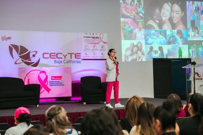 PROMUEVE CECYTE BC LA SENSIBILIZACIÓN Y PREVENCIÓN DEL CÁNCER DE MAMA EN LA COMUNIDAD EDUCATIVA.lasnoticias.info