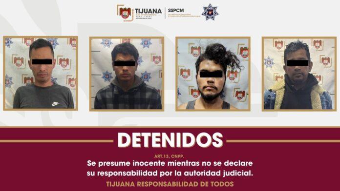 Asegura SSPCM a cuatro personas por presuntos delitos contra la salud y retira más de 150 dosis de droga de las calles