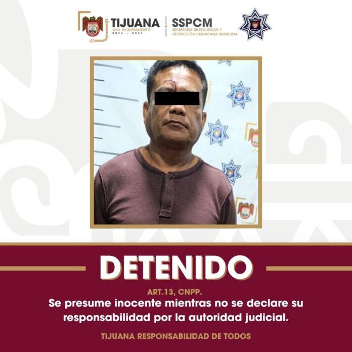 Captura Policía Municipal a hombre por violencia contra su pareja en la colonia Loma Bonita