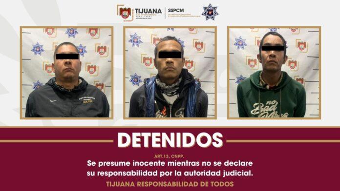 Detiene Policía Municipal a tres sujetos por incendio de vehículos