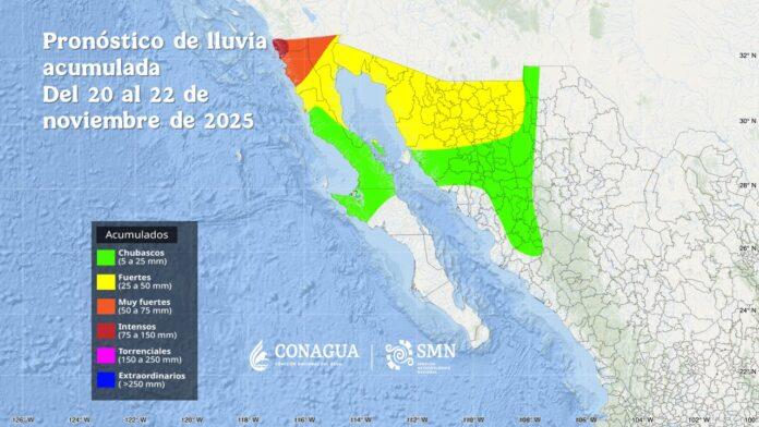 INFORMA PROTECCIÓN CIVIL BC INGRESO DE FRENTE FRÍO N°16.lasnoticias.info