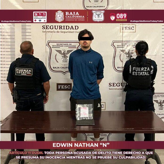 DETIENE FUERZA ESTATAL EN TIJUANA A FUGITIVO ESTADOUNIDENSE; SE LE ATRIBUYEN DOS HOMICIDIOS.lasnoticias.info