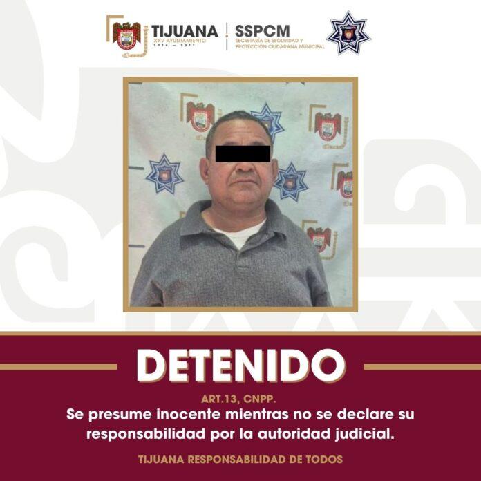 Arresta Policía Municipal de Tijuana a hombre por presunta agresión sexual