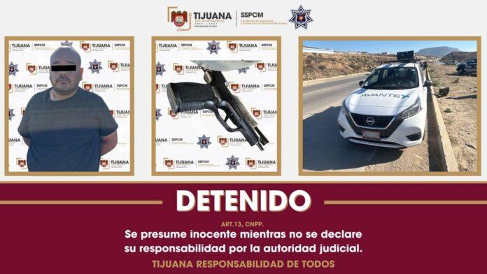 Asegura Policía Municipal de Tijuana a presunto cómplice del responsable de privar de la vida a un agente de la FESC