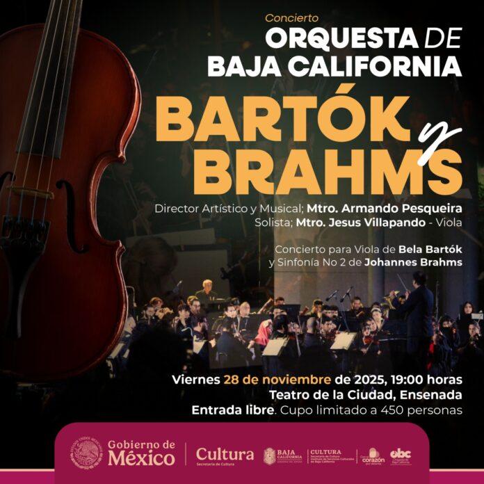 OBC PRESENTA “BARTÓK Y BRAHMS”: UNA NOCHE DE GRANDES CONTRASTES SINFÓNICOS EN TIJUANA Y ENSENADA.lasnoticias.info