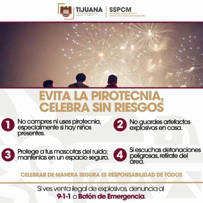 Invita SSPCM a la ciudadanía a celebrar Año Nuevo con responsabilidad y precaución