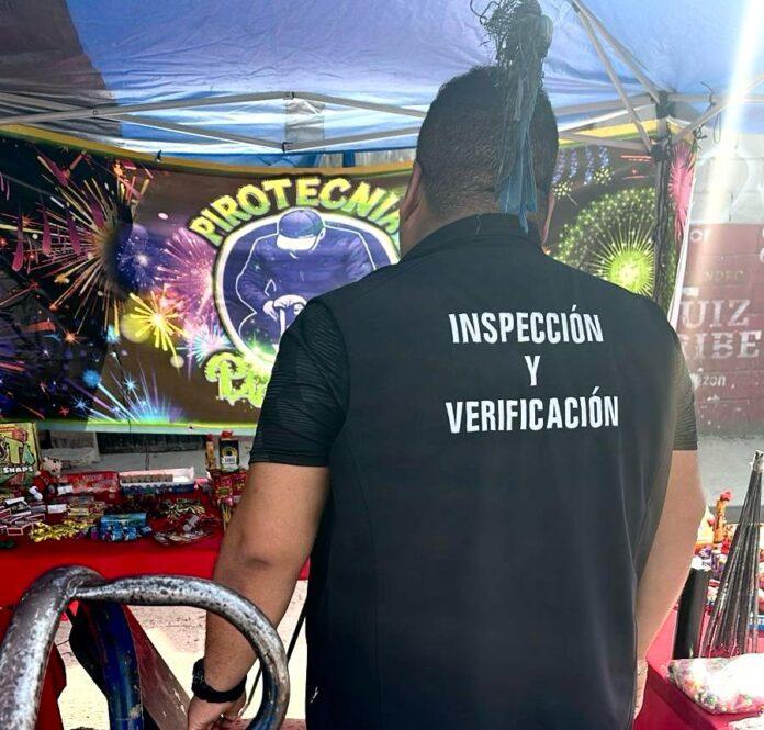 Decomisa Gobierno Municipal de Tijuana 30 kilos de pirotecnia en operativo de inspección