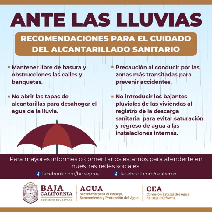 SECRETARÍA DEL AGUA EMITE RECOMENDACIONES PARA PREVENIR INCIDENTES DURANTE LLUVIAS.lasnoticias.info