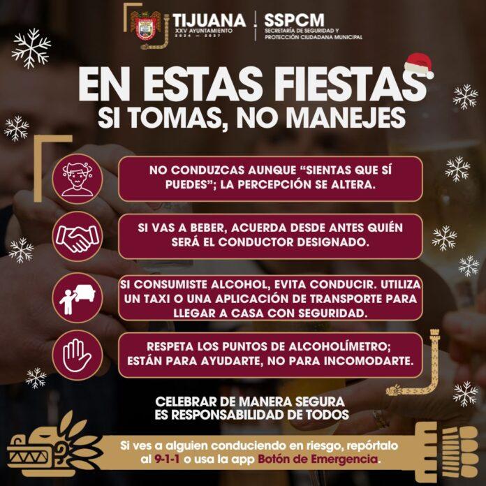 Refuerza SSPCM operativos de alcoholimetría para prevenir accidentes en temporada decembrina