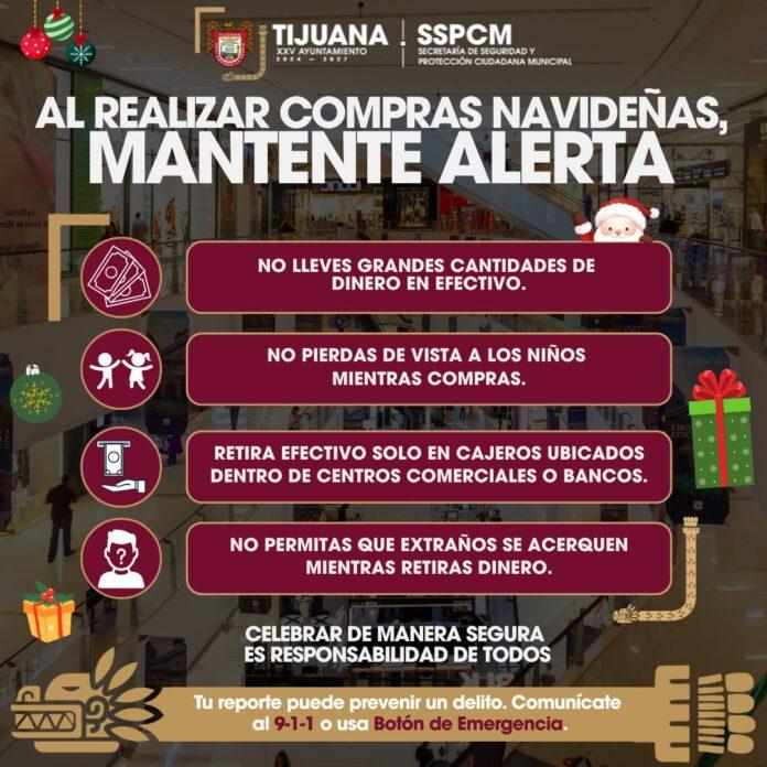 Exhorta SSPCM a tomar medidas preventivas para evitar asaltos en temporada decembrina