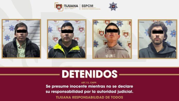 Detiene SSPCM a cuatro personas en posesión de armas de fuego en distintos puntos de la ciudad