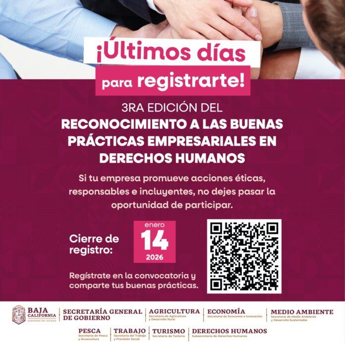 EXTIENDE GOBIERNO DE BC CONVOCATORIA PARA EL RECONOCIMIENTO A LAS BUENAS PRÁCTICAS EMPRESARIALES.lasnoticias.info