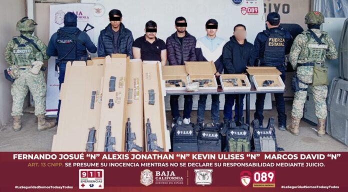 OTRO GOLPE AL CRIMEN EN BC; DESARTICULAN CÉLULA DELICTIVA Y DECOMISAN ARSENAL.lasnoticias.info