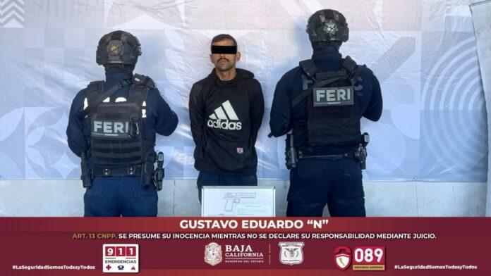 ACCIÓN PREVENTIVA DE FESC DERIVA EN EL ASEGURAMIENTO DE UN ARMA DE FUEGO EN MEXICALI; UN HOMBRE ES DETENIDO.lasnoticias.info