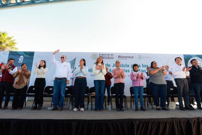 CELEBRA GOBERNADORA MARINA DEL PILAR EL PLAN DE JUSTICIA INTEGRAL PARA SAN QUINTÍN DE LA PRESIDENTA CLAUDIA SHEINBAUM PARDO