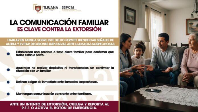 Invita SSPCM a la prevención de extorsiones en el entorno familiar