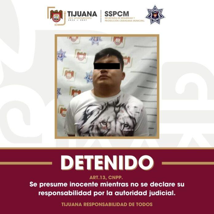 Detiene Policía Municipal de Tijuana a presunto responsable por agresión a mujer