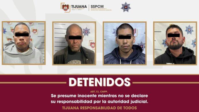 Asegura Policía Municipal a cuatro personas por delitos contra la salud en distintos puntos de la ciudad