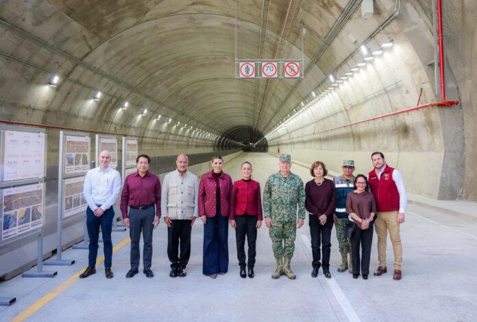 INAUGURAN CLAUDIA SHEINBAUM Y MARINA DEL PILAR PRIMER TRAMO DEL VIADUCTO ELEVADO Y LA UNIVERSIDAD ROSARIO CASTELLANOS