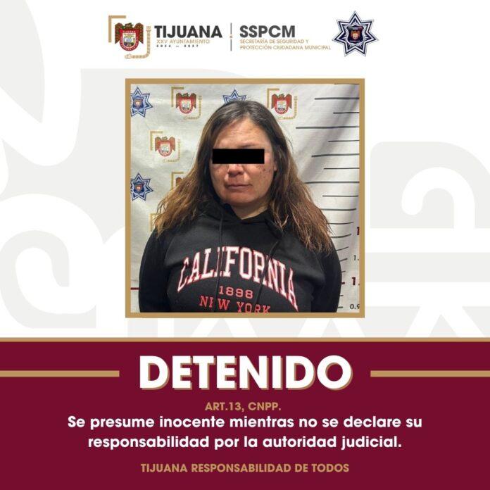 Detiene Policía Municipal a mujer por agresión y lesiones con objeto punzocortante a su cónyuge