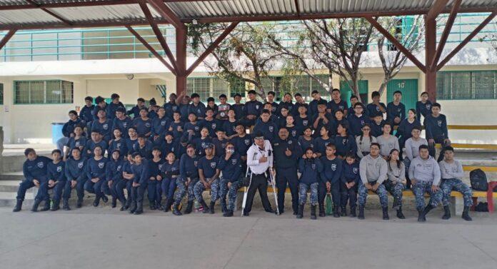 Participan integrantes de la Policía Juvenil en dinámica de sensibilización sobre inclusión y discapacidad