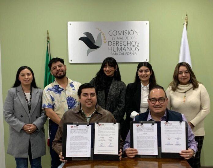 Firma Gobierno de Tijuana convenio de colaboración con la Comisión Estatal de los Derechos Humanos de Baja California en apoyo a las juventudes