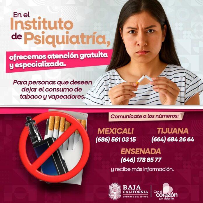 OFRECE BAJA CALIFORNIA ATENCIÓN ESPECIALIZADA PARA SUPERAR EL USO DE TABACO Y VAPEADORES.lasnoticias.info