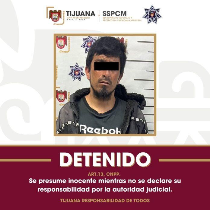 Detiene Policía Municipal de Tijuana a sujeto por violencia familiar tras activación de ‘Botón Morado’