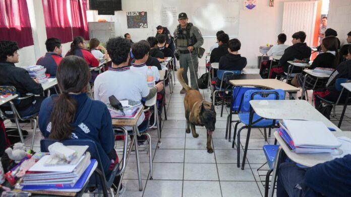 Refuerza SSPCM acciones preventivas en la Escuela Secundaria No. 28 con el programa “Revisión de Pertenencias”