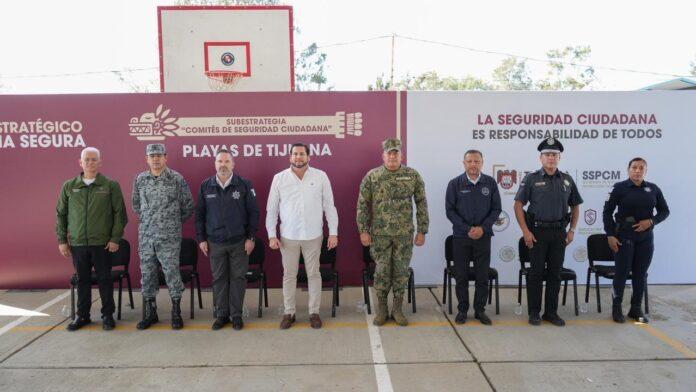 Fortalece SSPCM seguridad en Distrito Playas de Tijuana con subestrategia operativa y comités ciudadanos