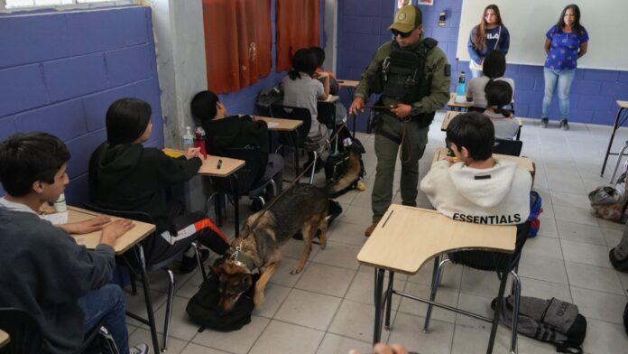 Fortalece SSPCM la seguridad en planteles educativos con el programa ‘Revisión de Pertenencias’