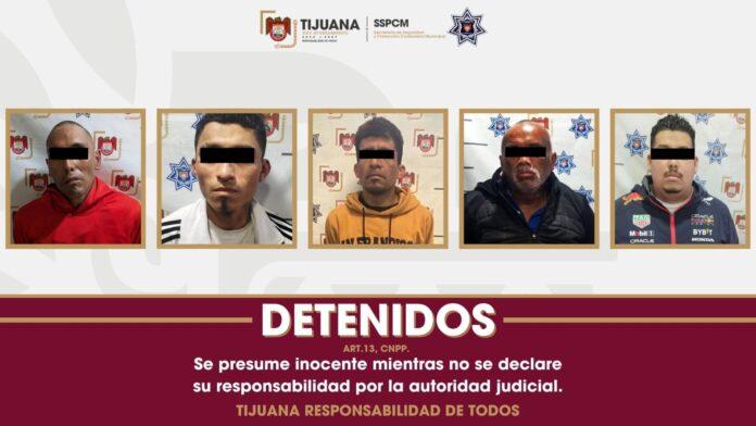 Detiene SSPCM a cinco personas en posesión de armas de fuego en distintos hechos