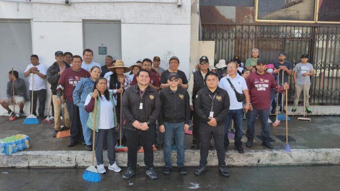 Realiza Gobierno Municipal de Tijuana jornada de limpieza en Zona Centro