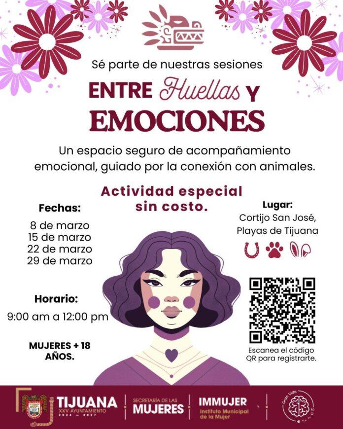 Inicia Gobierno Municipal de Tijuana taller ‘Entre Huellas y Emociones’ para fortalecer el bienestar emocional de las mujeres