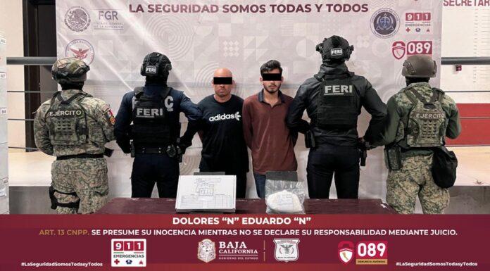 ASEGURA FESC A DOS HOMBRES E INCAUTA ARMA, CARGADOR, CARTUCHOS Y DROGA EN TIJUANA.lasnoticias.info