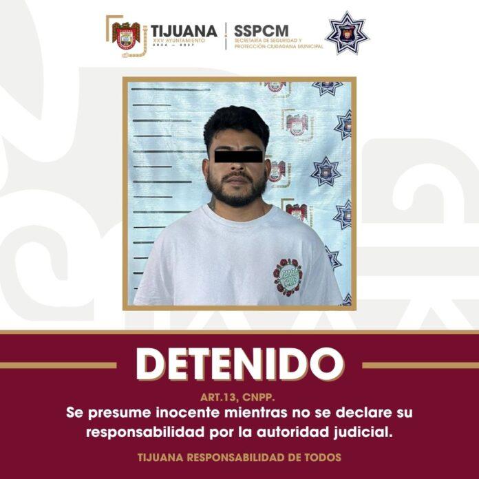 Detiene Policía Municipal de Tijuana a sujeto por agresión con arma blanca en Urbi Villa del Prado